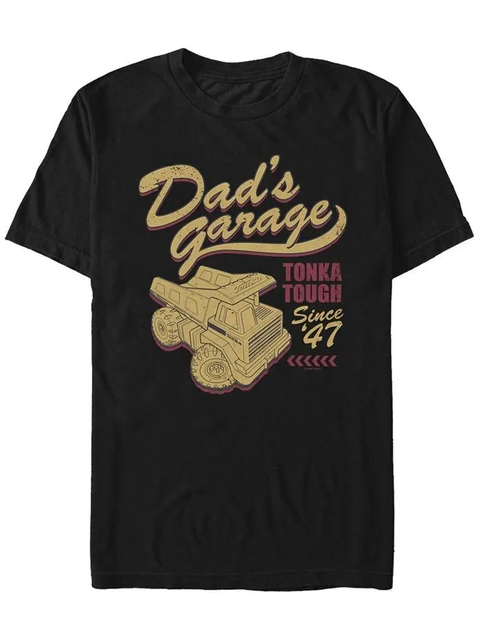 Мужская футболка Dads Garage с короткими рукавами и круглым вырезом Fifth Sun — изображение 1 из 1, черный