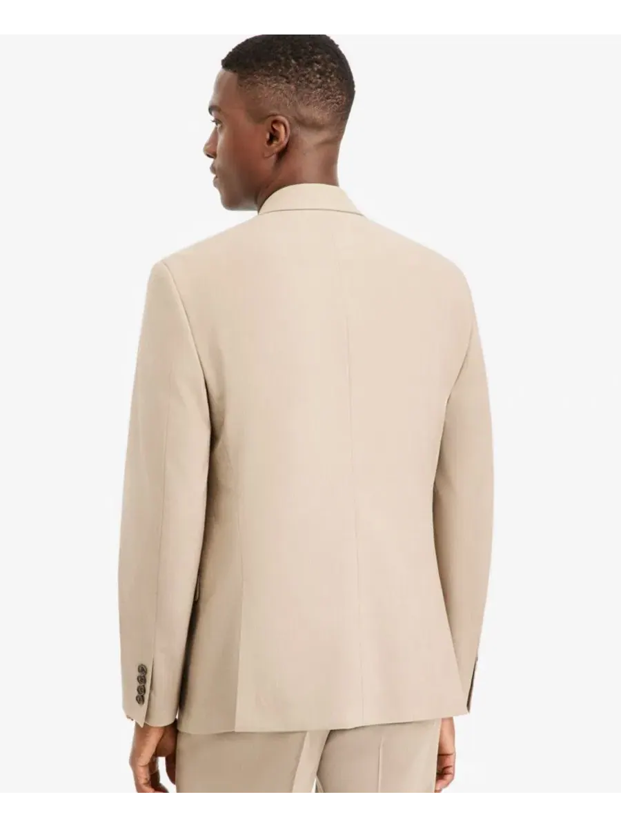 Костюм-двойка мужской slim fit двубортный Bar III — изображение 4 из 4, бежевый