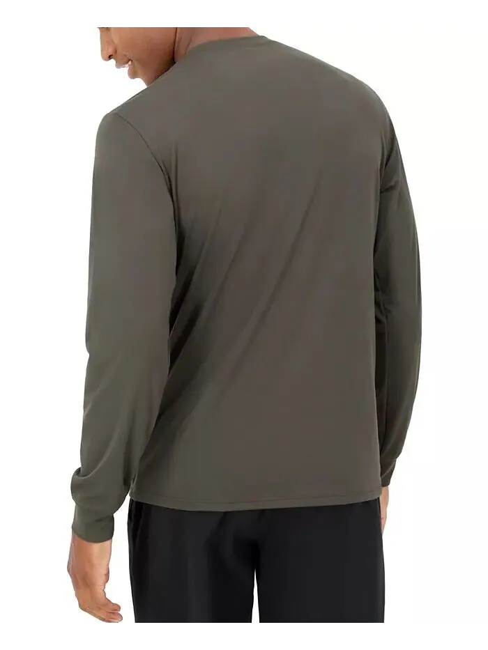 Мужская футболка с длинным рукавом Moves Performance Hanes — изображение 7 из 10, черный