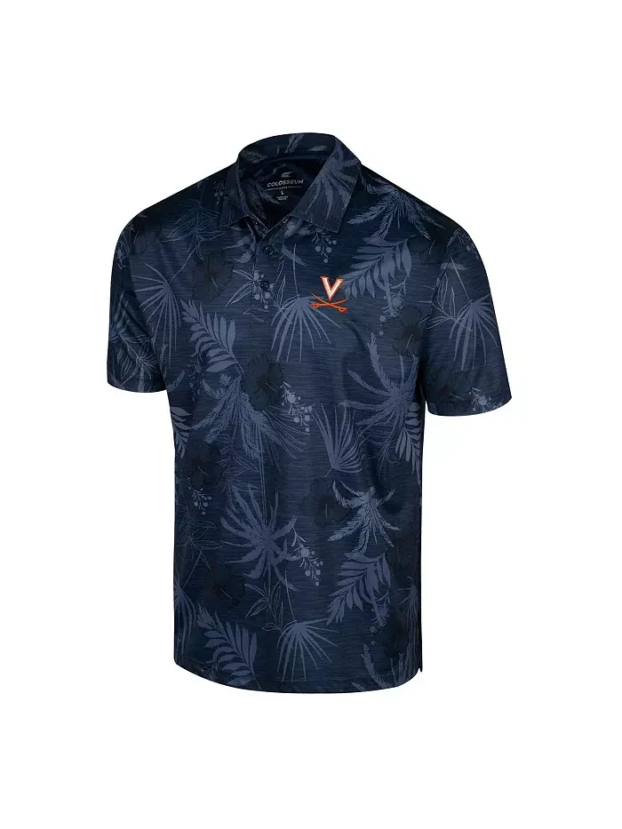 Мужская поло Virginia Cavaliers Palms Team в темно-синем цвете Colosseum — изображение 2 из 3