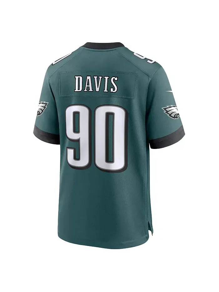 Джерси игровое альтернативное Philadelphia Eagles Jordan Men's Davis Midnight Nike — изображение 2 из 3, зеленый