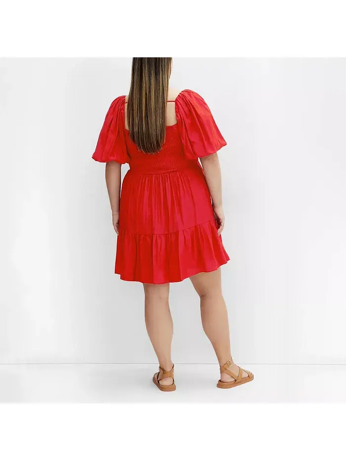 Платье Plus Size Mindy CITY CHIC — изображение 2 из 5, красный