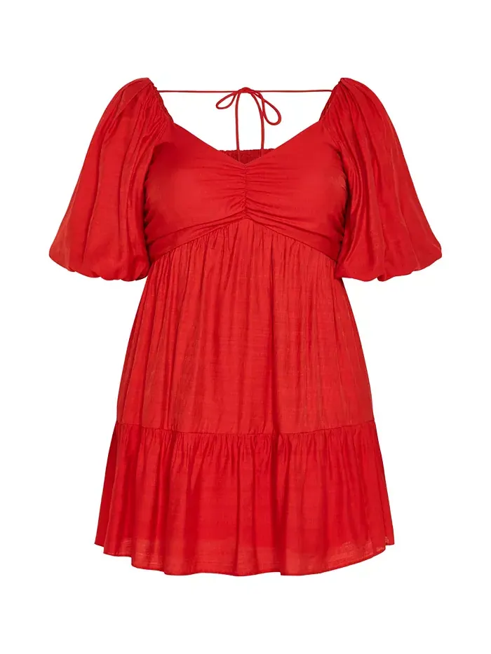 Платье Plus Size Mindy CITY CHIC — изображение 3 из 5, красный