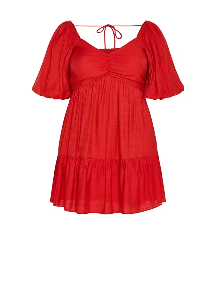 Платье Plus Size Mindy CITY CHIC — изображение 4 из 5, красный
