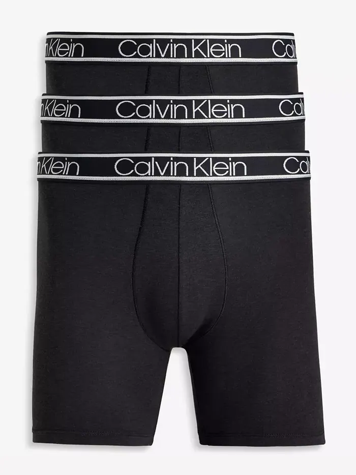 Мужские боксеры с логотипом Comfort, 3 шт Calvin Klein — изображение 1 из 4, черный