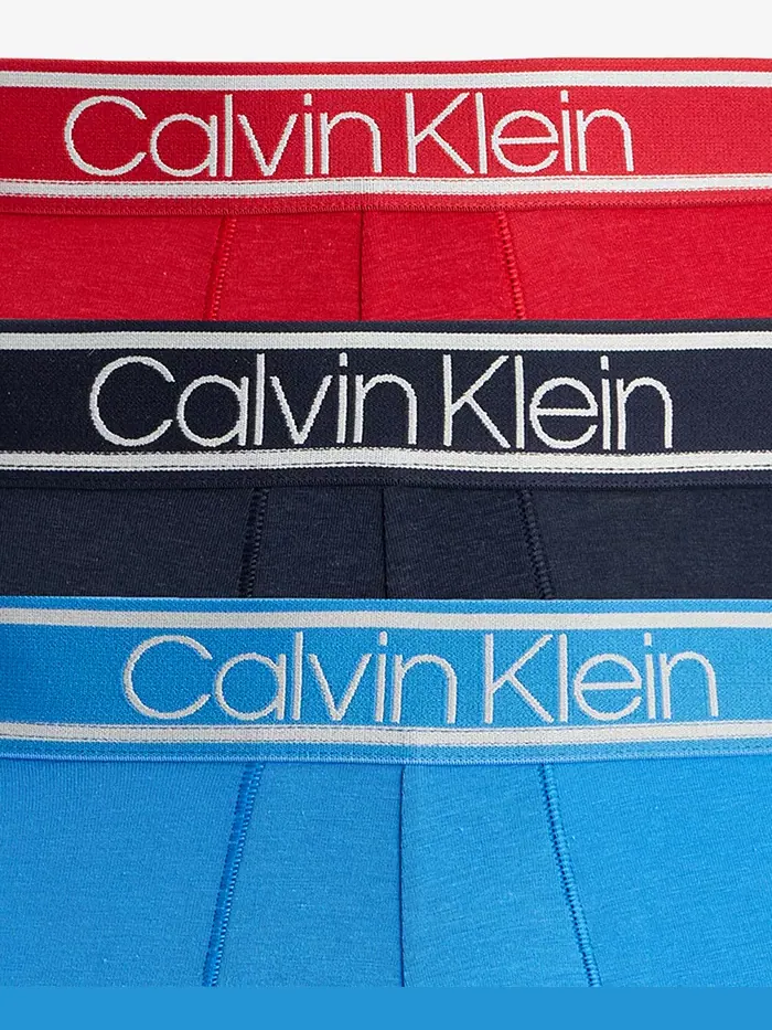 Мужские боксеры с логотипом Comfort, 3 шт Calvin Klein — изображение 3 из 4, синий