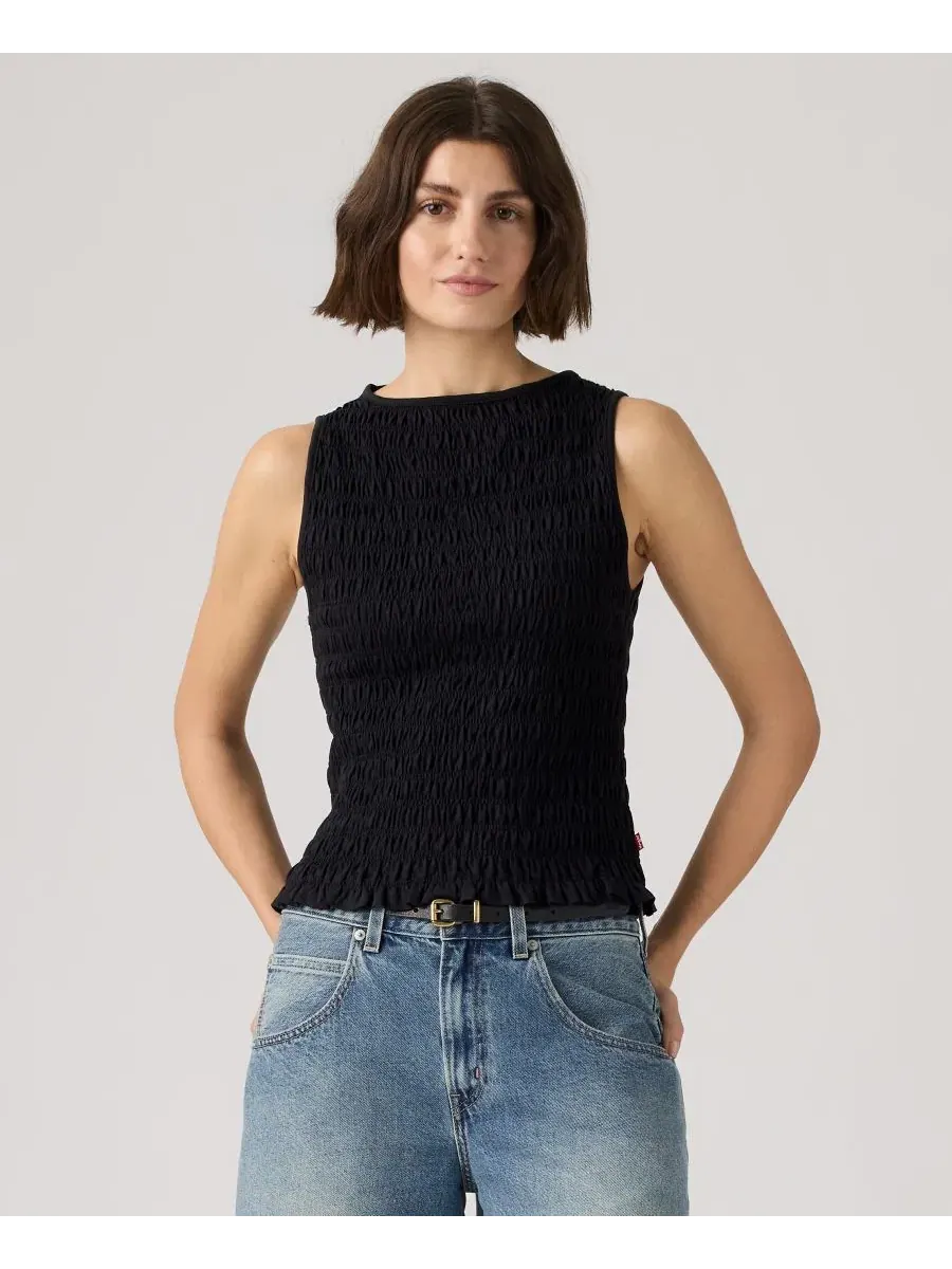 Женская блузка Bella с присборенным вырезом-лодочкой Levi'S — изображение 2 из 4, антрацит