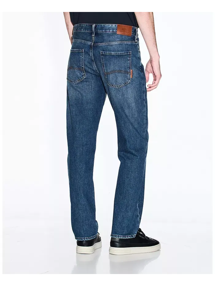 Мужские джинсы J13 Comfort Slim Cotton A|X Armani Exchange — изображение 3 из 5, синий