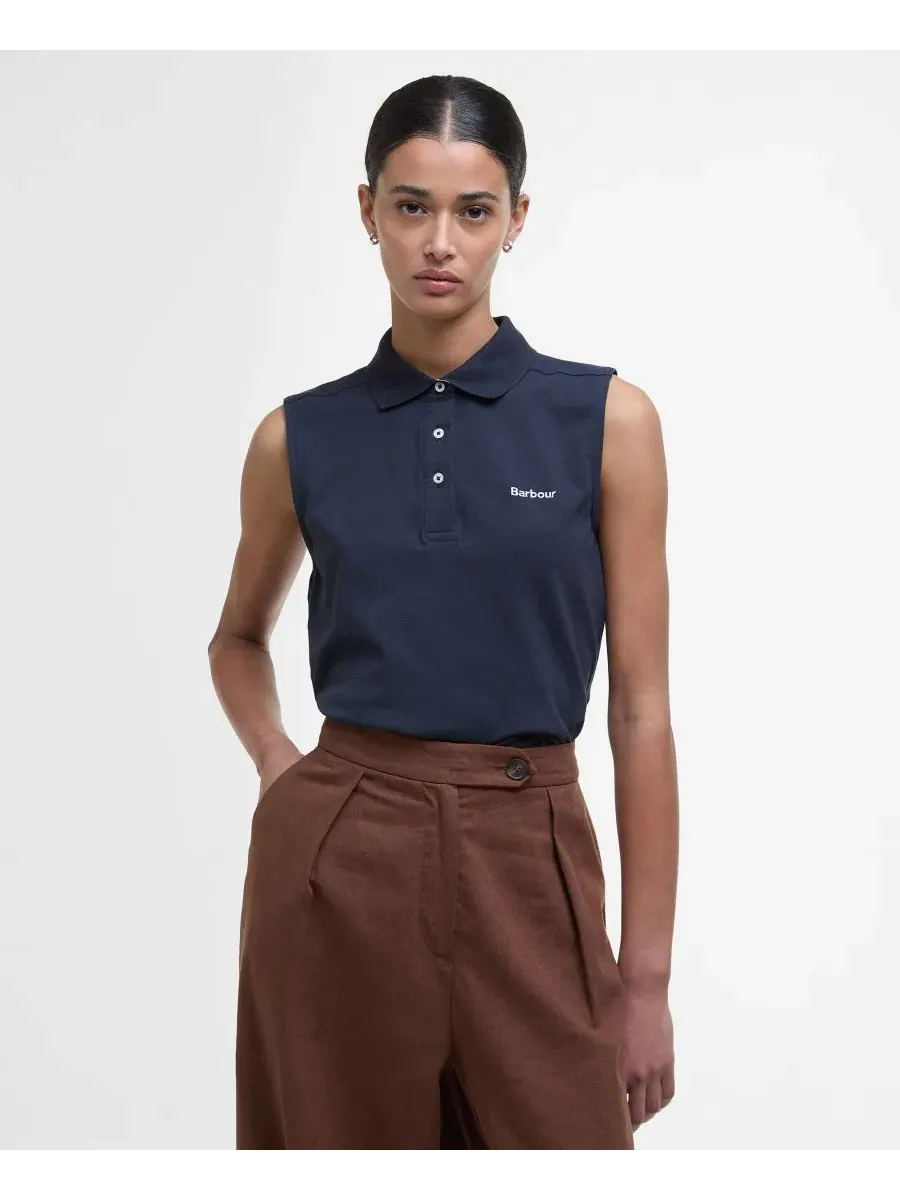 Женская поло-рубашка Bowford с ребристым воротником Barbour