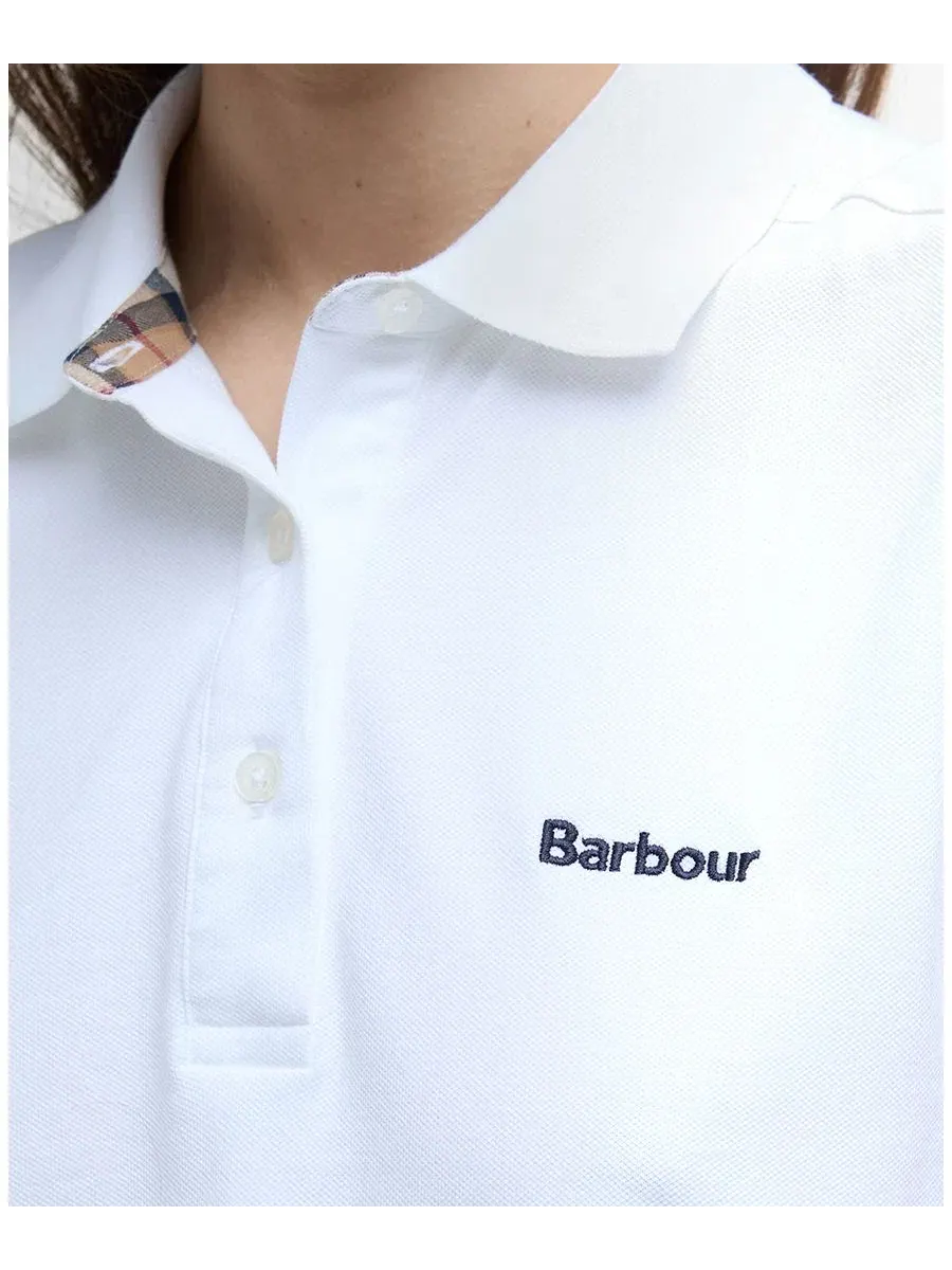 Женская поло-рубашка Bowford с ребристым воротником Barbour — изображение 7 из 9, темно-синий