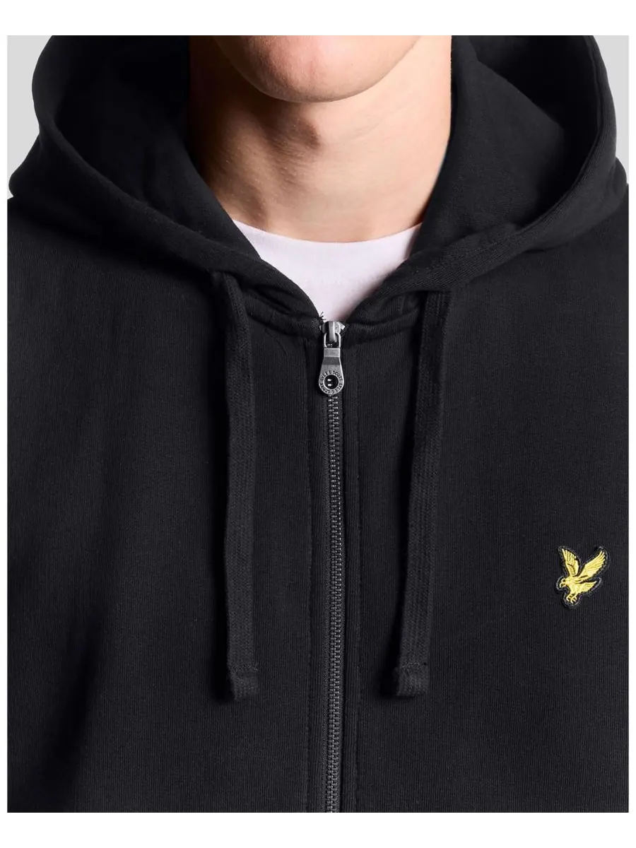 Мужская толстовка на молнии Lyle & Scott — изображение 4 из 5, черный