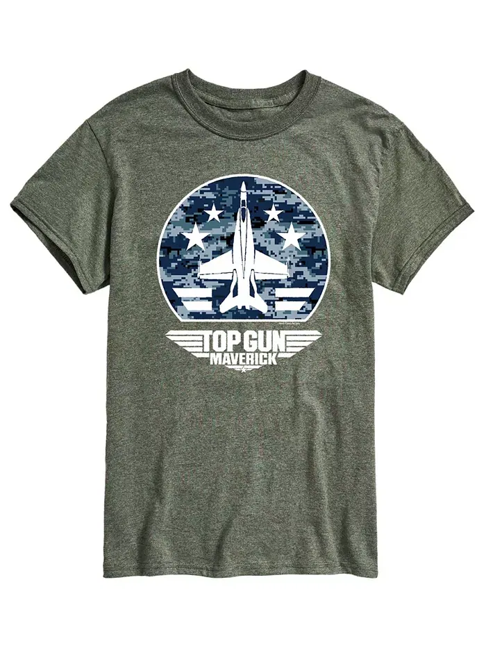 Мужская футболка Top Gun Maverick Plane AIRWAVES — изображение 1 из 2, зеленый