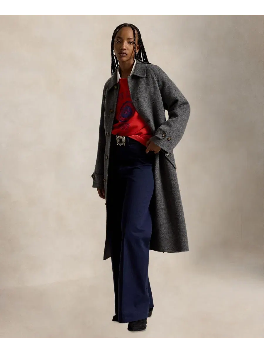 Свитшот женский с поло-воротником, свободный крой, с принтом, Madison Avenue 1967 Polo Ralph Lauren — изображение 2 из 6