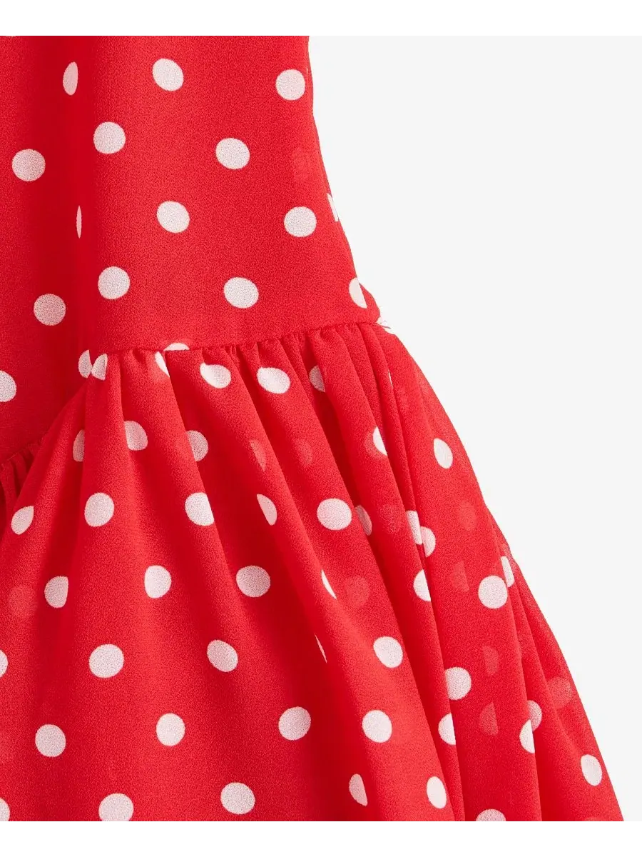 Платье миди с завышенной талией, модель Drop-Waist Midi Dress On 34th — изображение 7 из 7, красный