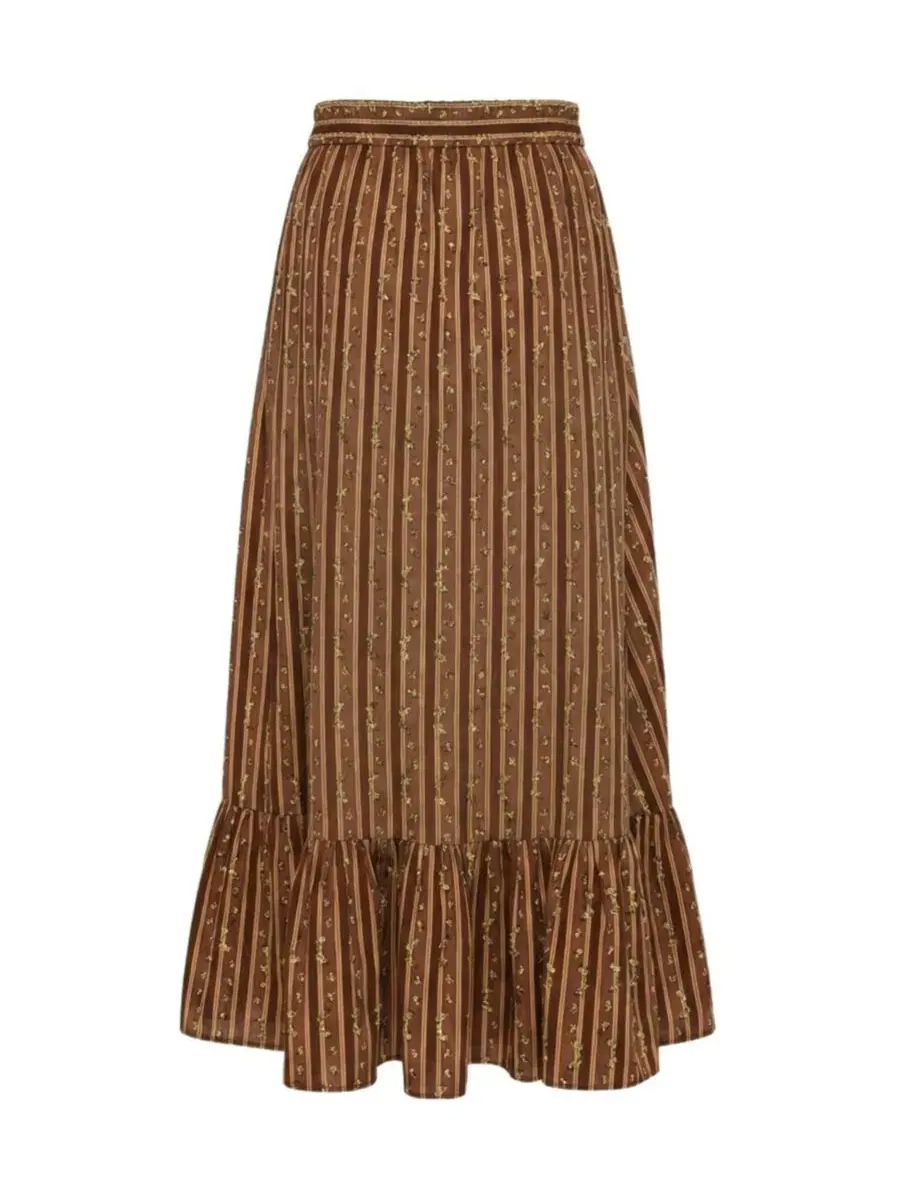 Юбка макси Joanie Skirt Eddy — коричневый