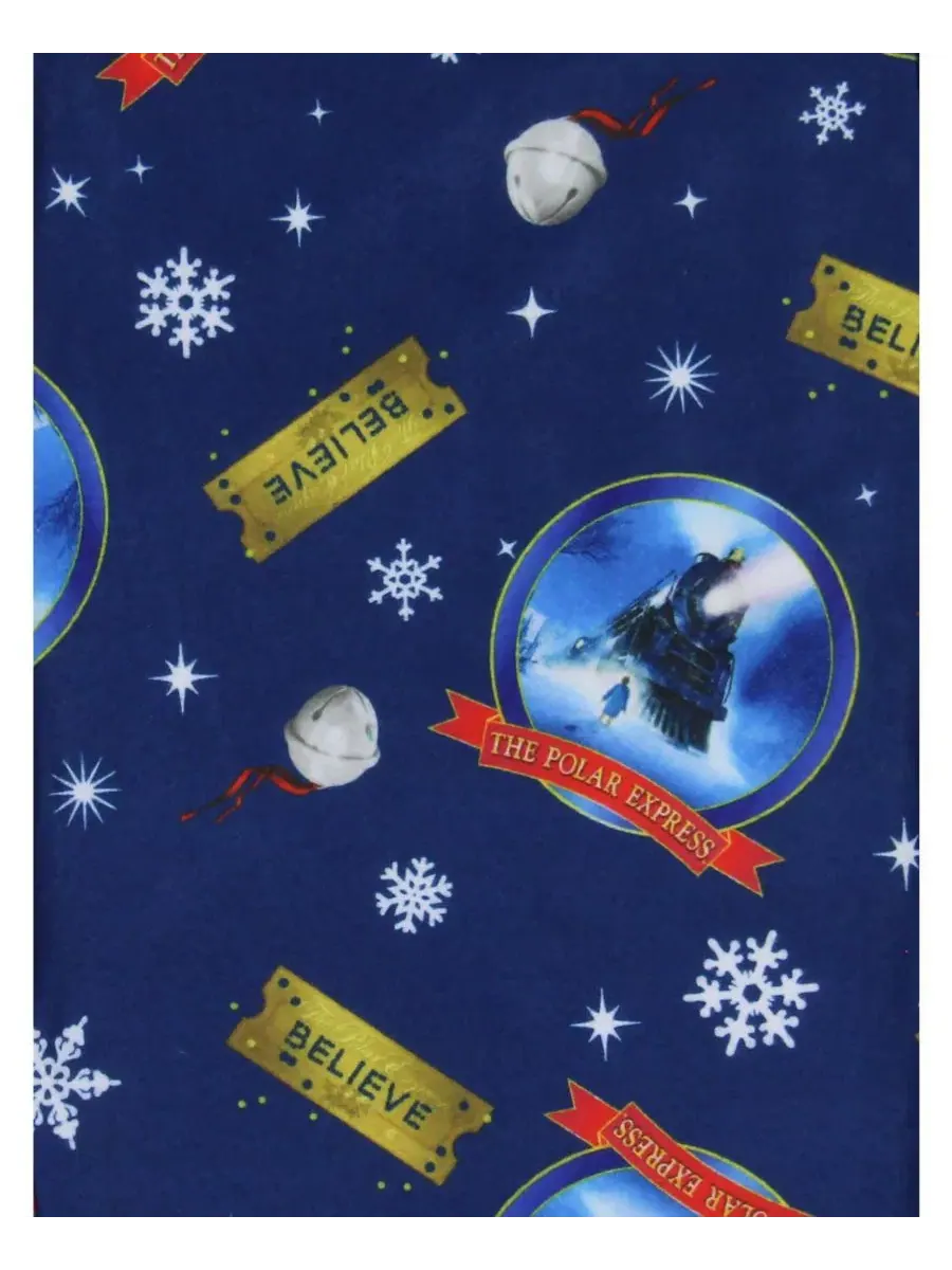 Пижамные штаны с принтом Believe Train Polar Express — изображение 2 из 3, синий