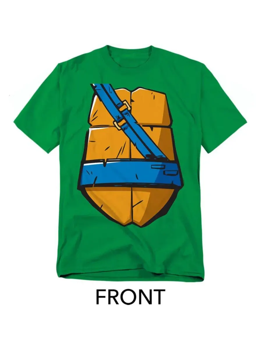 Футболка с принтом 2012 Leonardo Shell Front Teenage Mutant Ninja Turtles — изображение 3 из 3, зеленый