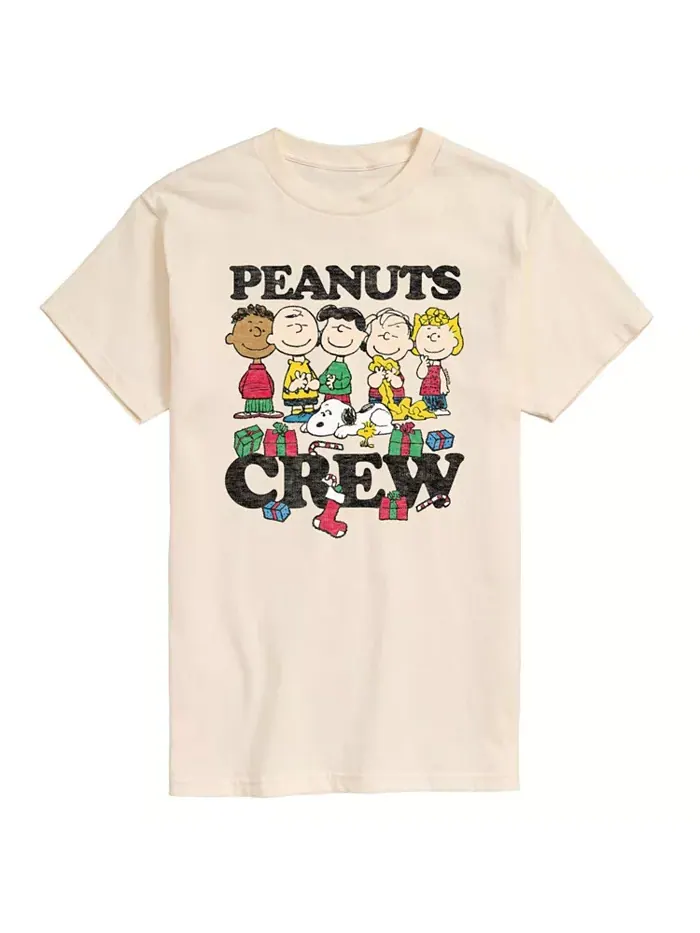 Мужская футболка с коротким рукавом Peanuts Crew AIRWAVES — изображение 1 из 2, бежевый хаки