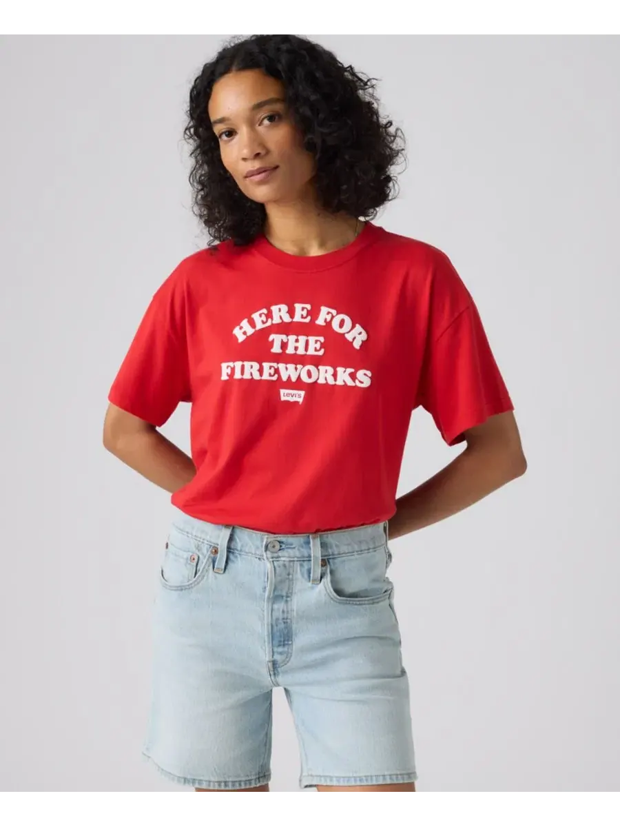 Футболка с графическим принтом Americana Levi's — изображение 1 из 4, красный