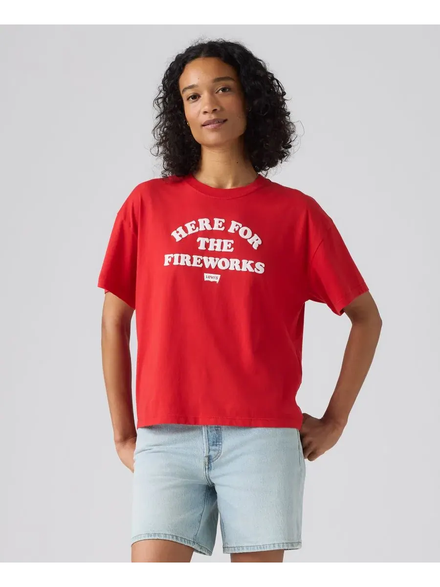 Футболка с графическим принтом Americana Levi's — изображение 2 из 4, красный