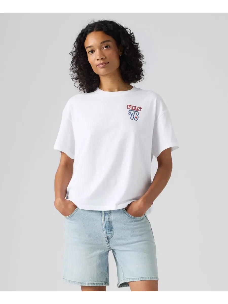 Футболка с принтом Americana Anyday Levi's — изображение 1 из 4, белый