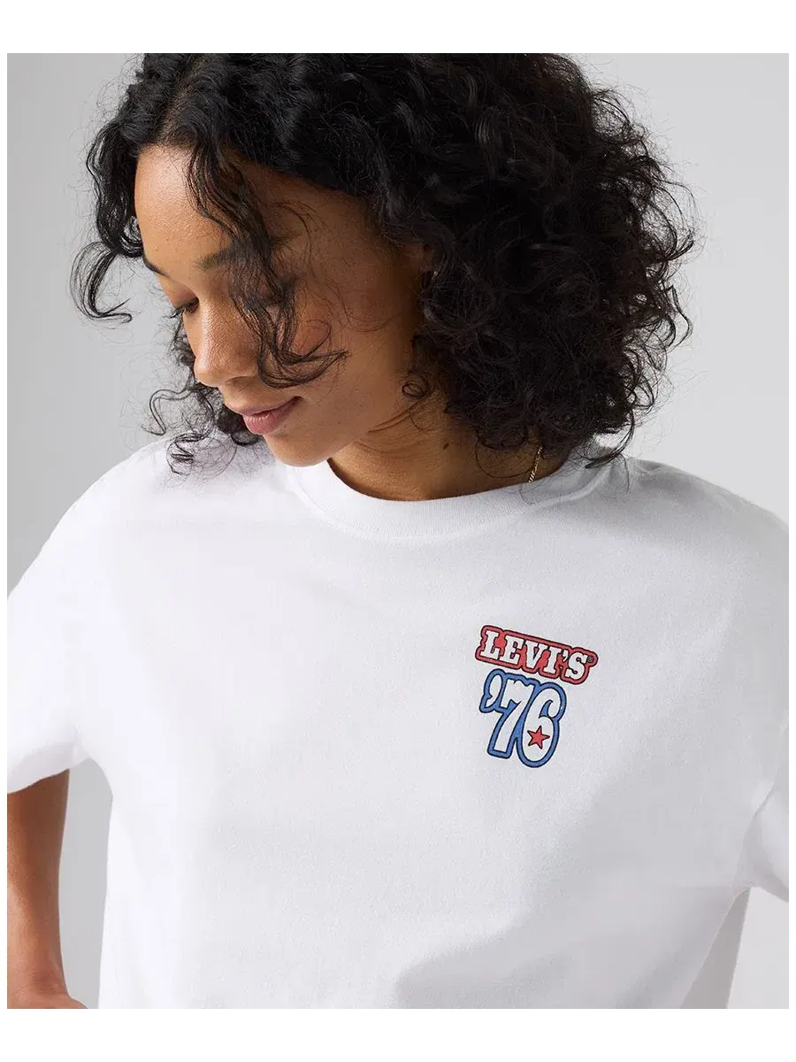 Футболка с принтом Americana Anyday Levi's — изображение 2 из 4, белый