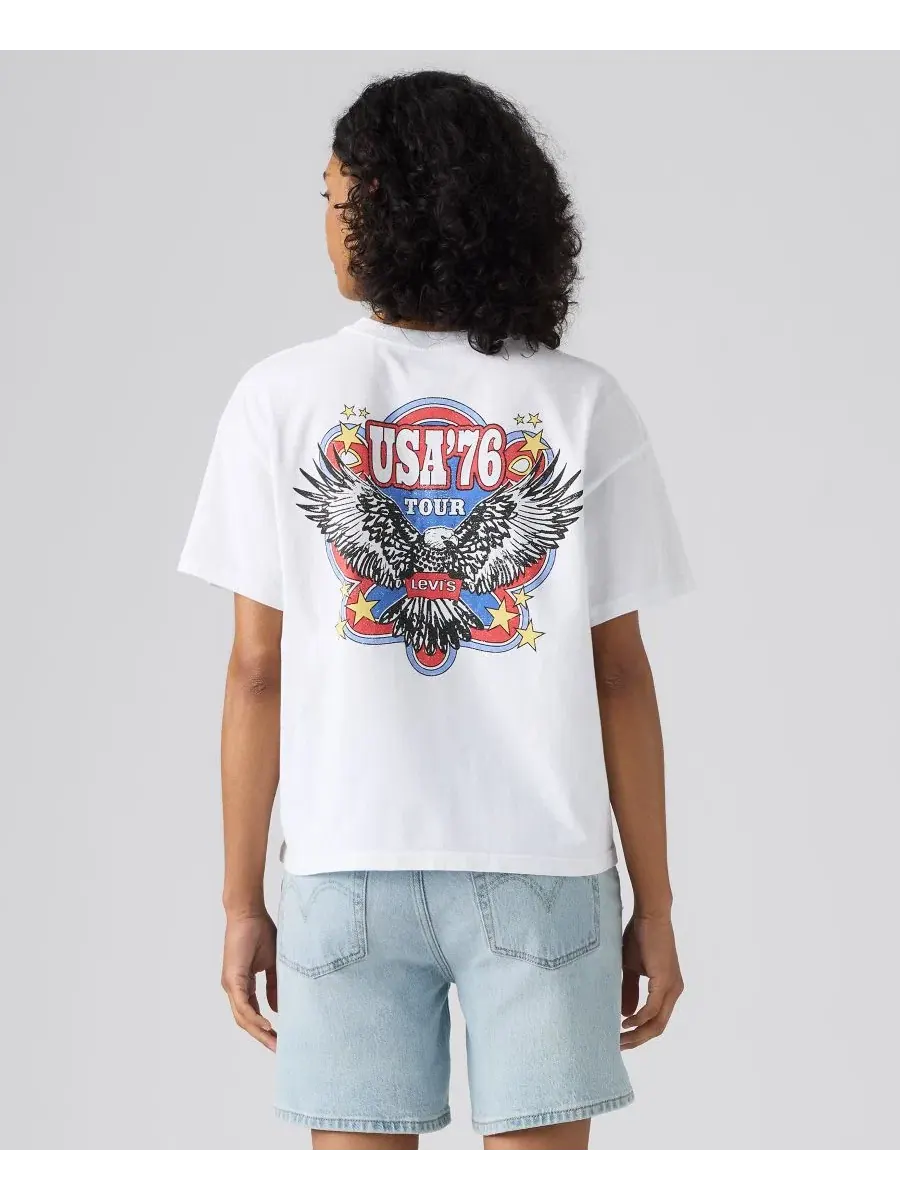 Футболка с принтом Americana Anyday Levi's — изображение 4 из 4, белый
