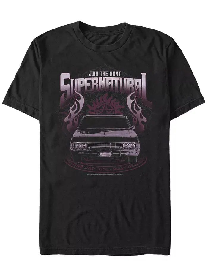 Мужская футболка с коротким рукавом Supernatural Road Tour Fifth Sun — изображение 1 из 1, черный