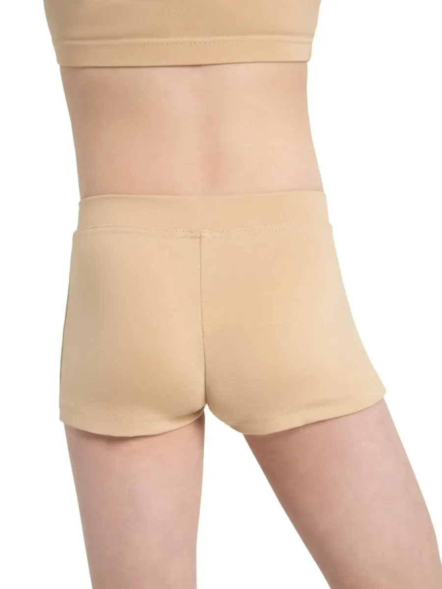 Короткие шорты с низкой посадкой для девушек Capezio — изображение 4 из 4, нудовый