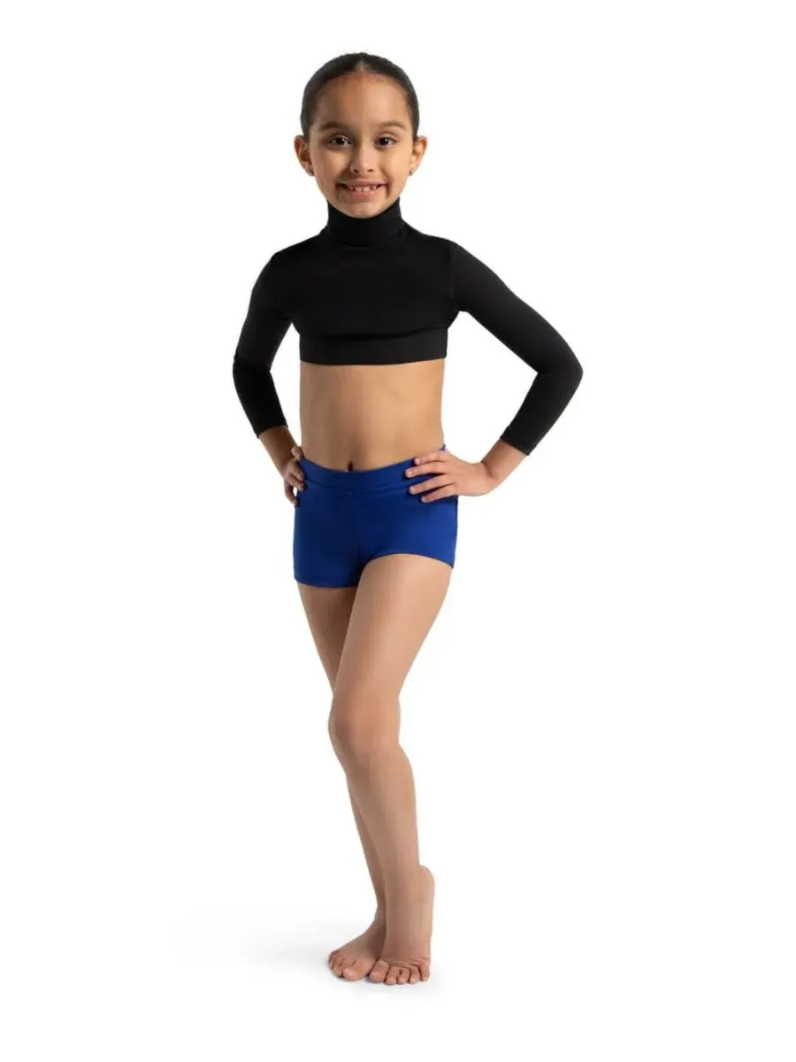 Короткие шорты с низкой посадкой для девушек Capezio — изображение 2 из 4, синий