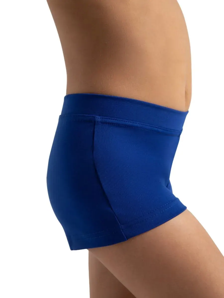 Короткие шорты с низкой посадкой для девушек Capezio — изображение 3 из 4, синий