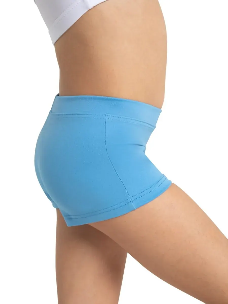 Короткие шорты с низкой посадкой для девушек Capezio — изображение 2 из 4, синий