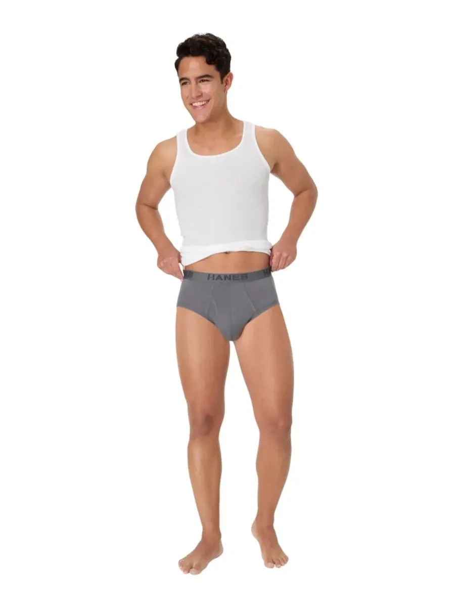 Мужские эластичные хлопковые трусы Ultimate Cotton Stretch, комплект из 4 штук Hanes — изображение 2 из 6, разноцветный