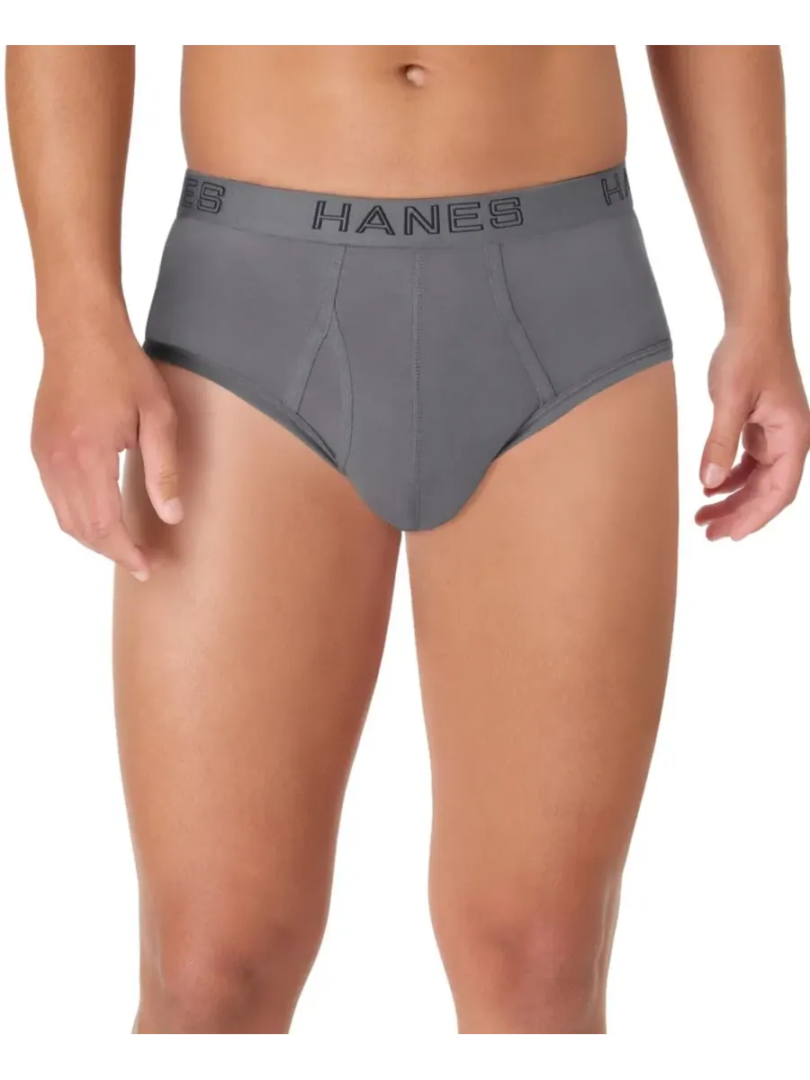 Мужские эластичные хлопковые трусы Ultimate Cotton Stretch, комплект из 4 штук Hanes — изображение 3 из 6, разноцветный