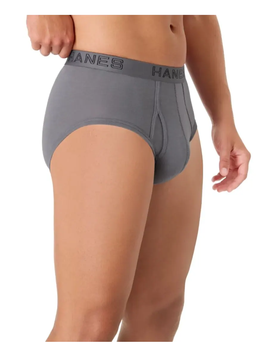 Мужские эластичные хлопковые трусы Ultimate Cotton Stretch, комплект из 4 штук Hanes — изображение 4 из 6, разноцветный