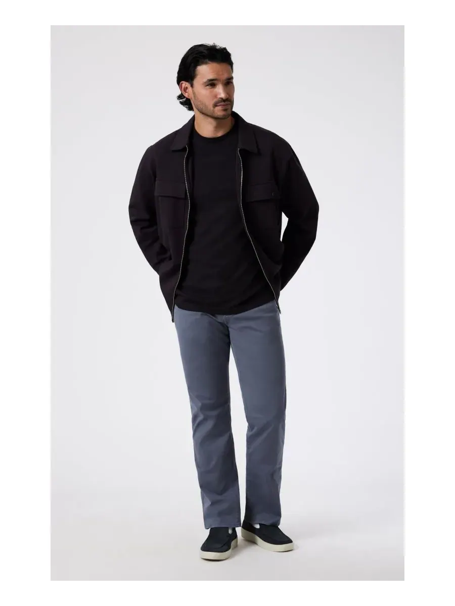 Mavi Jeans Мужские повседневные брюки Zach прямого кроя из саржи песочного цвета — изображение 4 из 6, синий