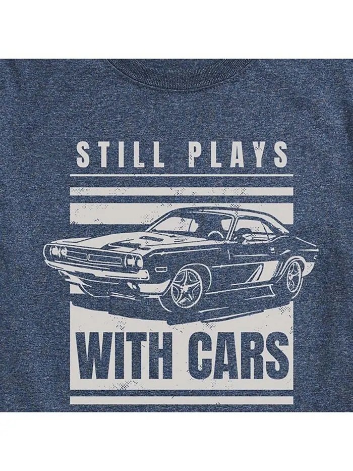 Мужская футболка с коротким рукавом Still Play With Cars AIRWAVES — изображение 3 из 3, синий