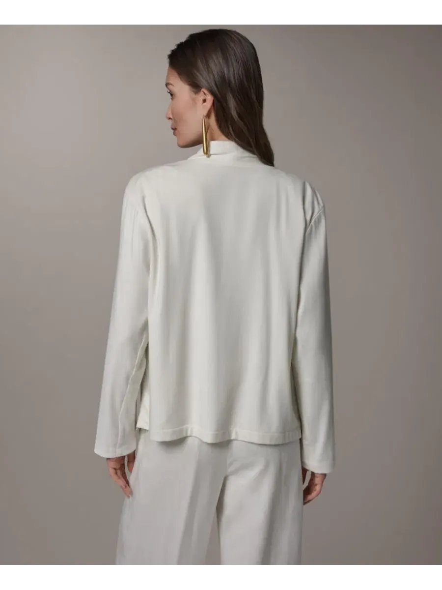 Женский жакет с драпировкой спереди Donna Karan New York — изображение 2 из 8, бежевый