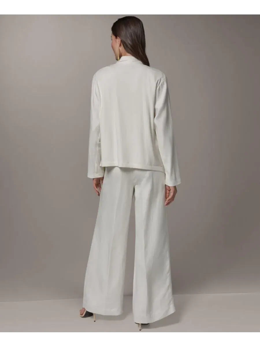 Женский жакет с драпировкой спереди Donna Karan New York — изображение 7 из 8, бежевый