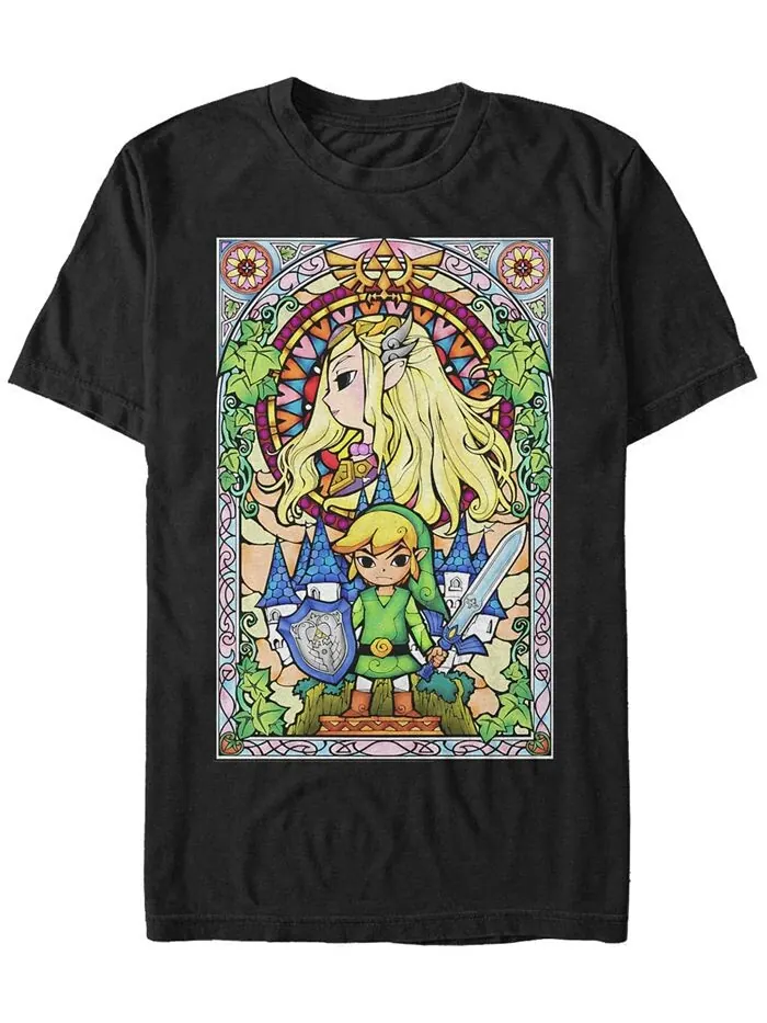 Мужская футболка Nintendo Legend of Zelda Wind Waker Link Regal Glass с короткими рукавами Fifth Sun — изображение 1 из 1