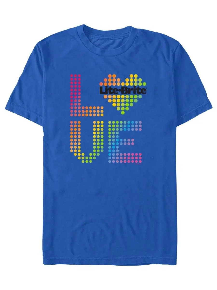 Мужская футболка с коротким рукавом Love Lite Brite Design By Humans — изображение 1 из 3, королевский