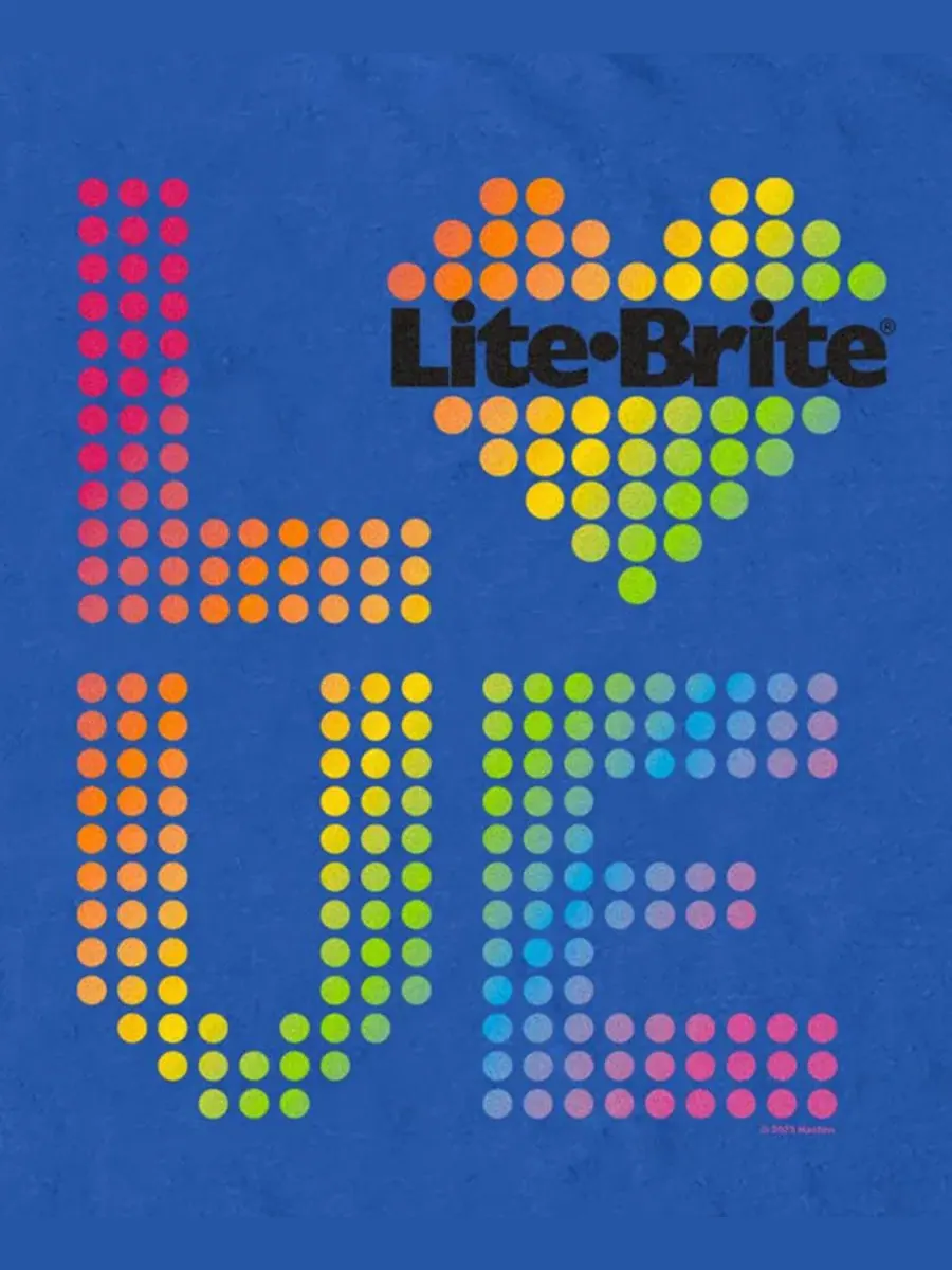 Мужская футболка с коротким рукавом Love Lite Brite Design By Humans — изображение 3 из 3, королевский