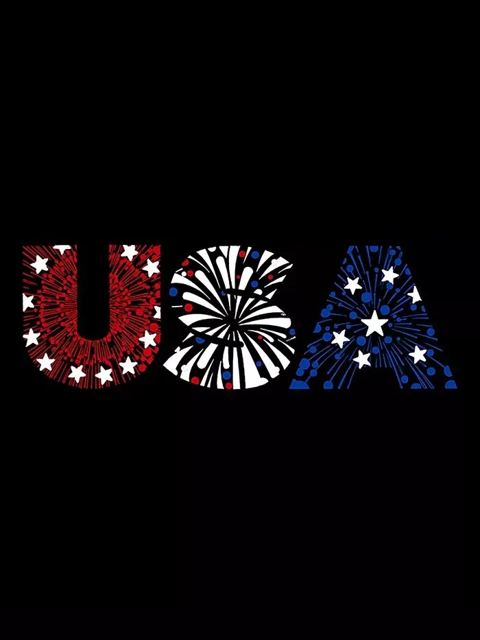 USA Fireworks - Мужская толстовка с круглым вырезом Word Art LA Pop Art — изображение 3 из 4, серый