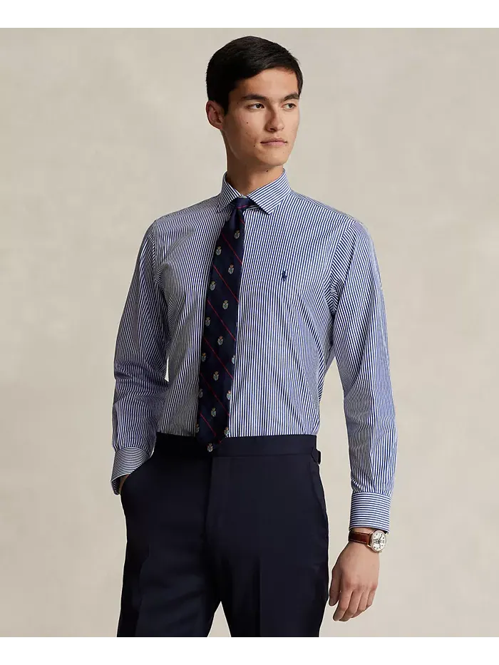 Мужская хлопковая рубашка Purepress Oxford Polo Ralph Lauren — изображение 1 из 4, белый
