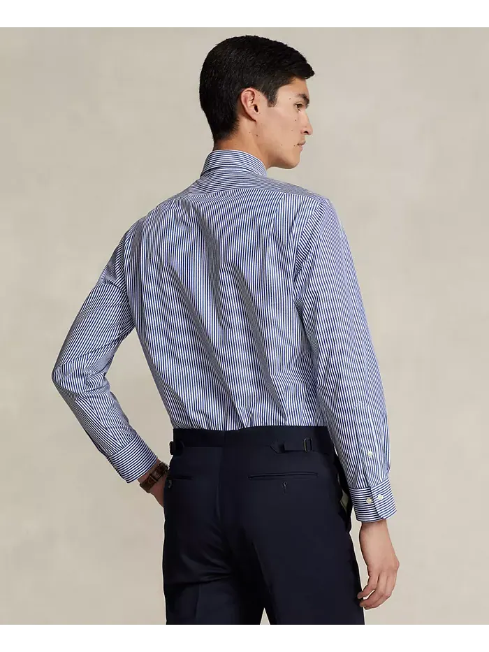 Мужская хлопковая рубашка Purepress Oxford Polo Ralph Lauren — изображение 2 из 4, белый