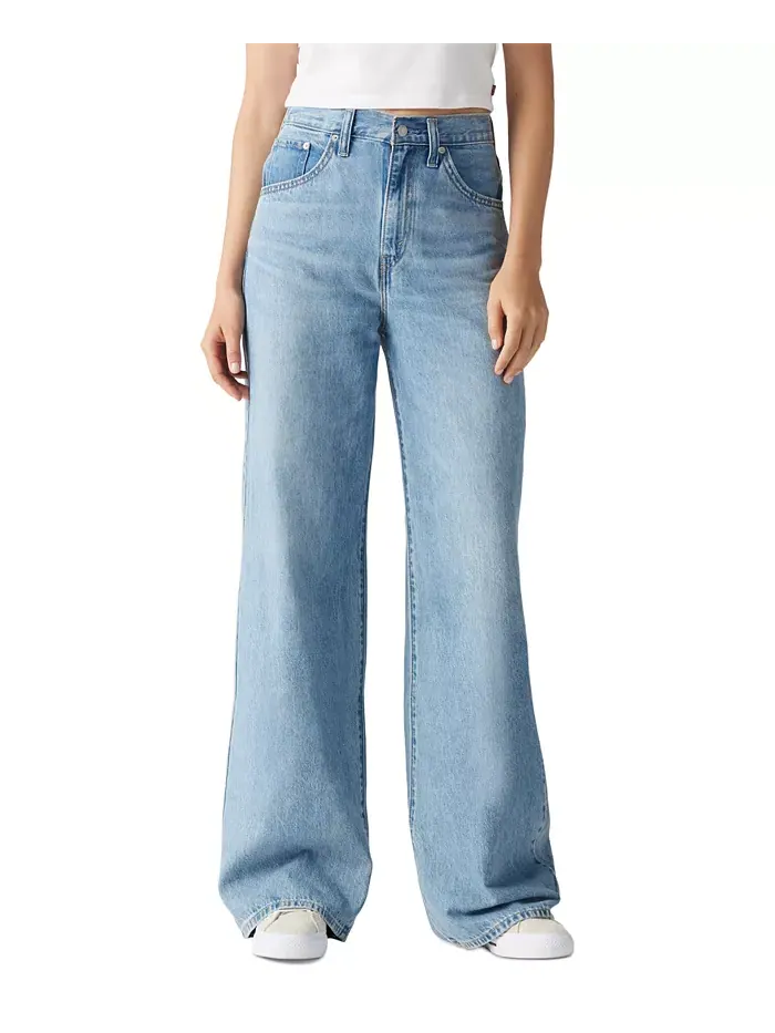 Женские мешковатые джинсы с затягивающейся талией, легкие Levi's