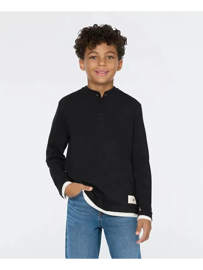 Футболка Henley от Big Boys Slub Jersey SCOTCH & SODA