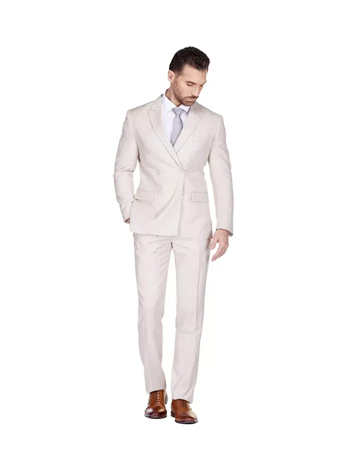 Мужской двубортный костюм Slim Fit 2-Piece Gino Vitale