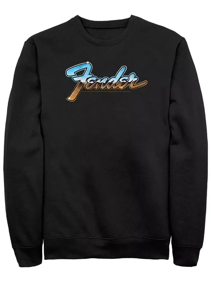 Мужской флисовый свитшот Fender Chrome Crew — изображение 1 из 3, черный