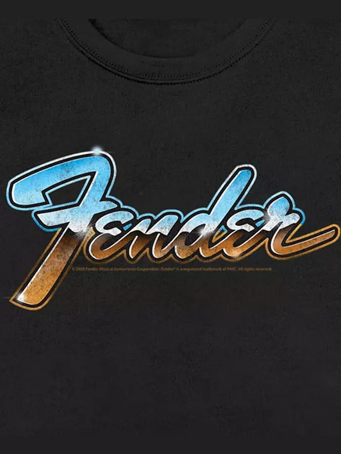 Мужской флисовый свитшот Fender Chrome Crew — изображение 3 из 3, черный